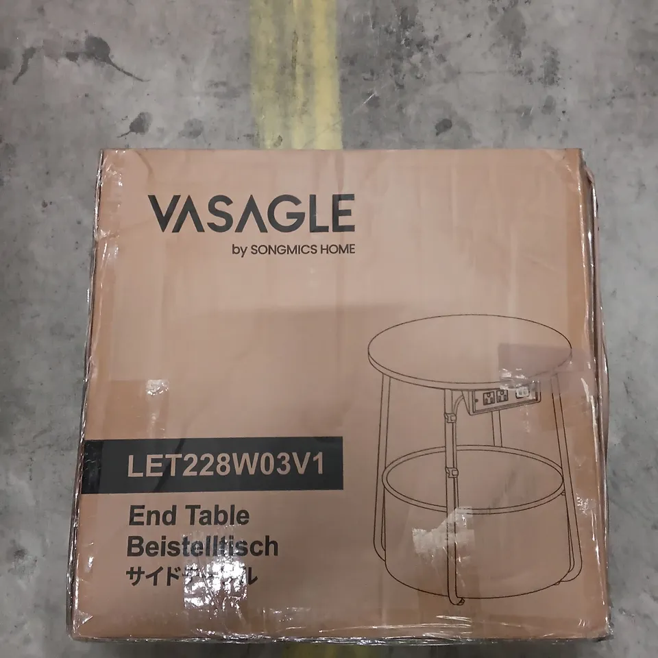 VASAGLE END TABLE LET228W03V1