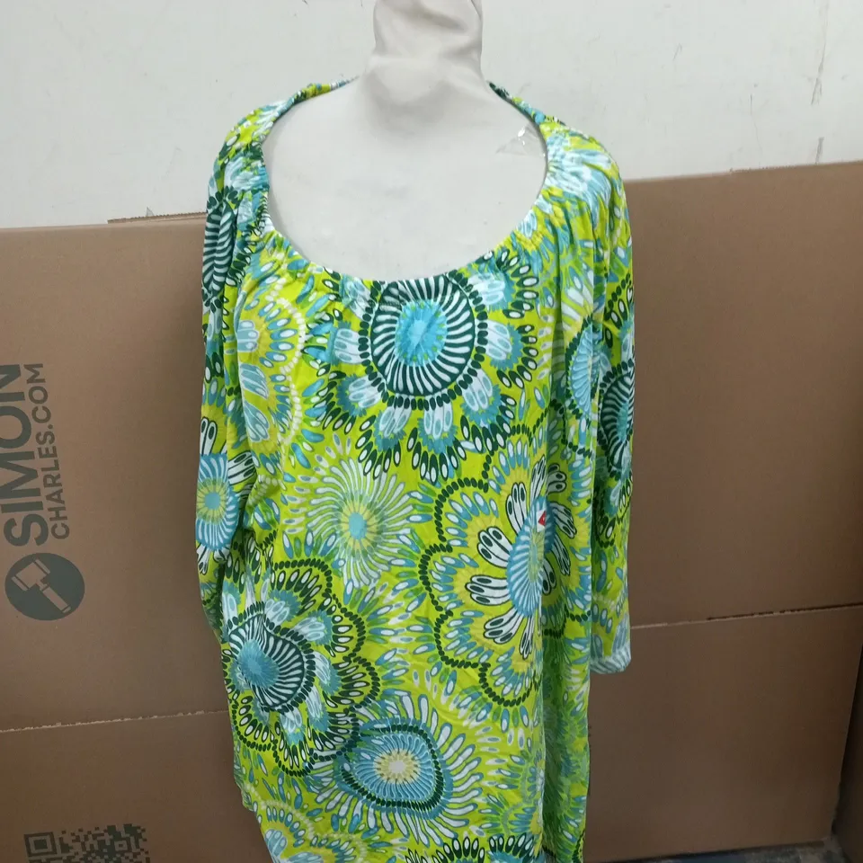 GREEN TUNIC – BONPRIX COLLECTION (BPC) – UK 2XL (US 2XL, EU 52/54)