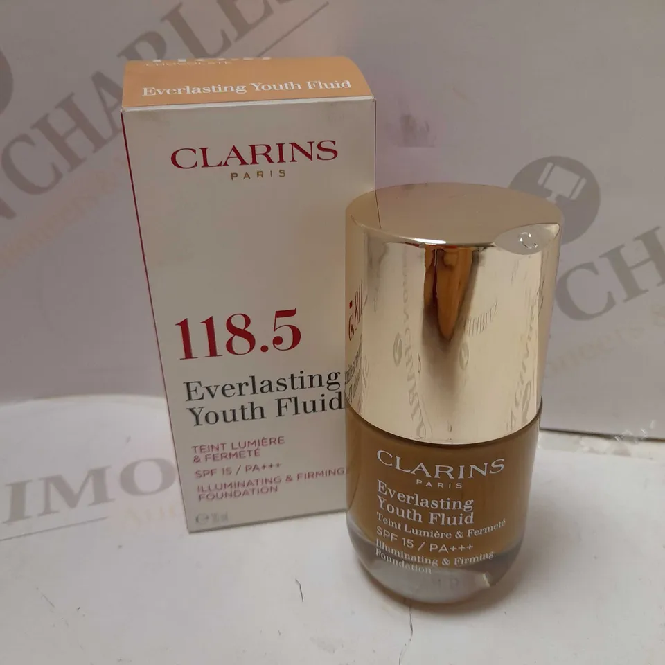 CLARINS EVERLASTING YOUTH FLUID FOUNDATION 30ML - 118.5 CHOCOLATE 