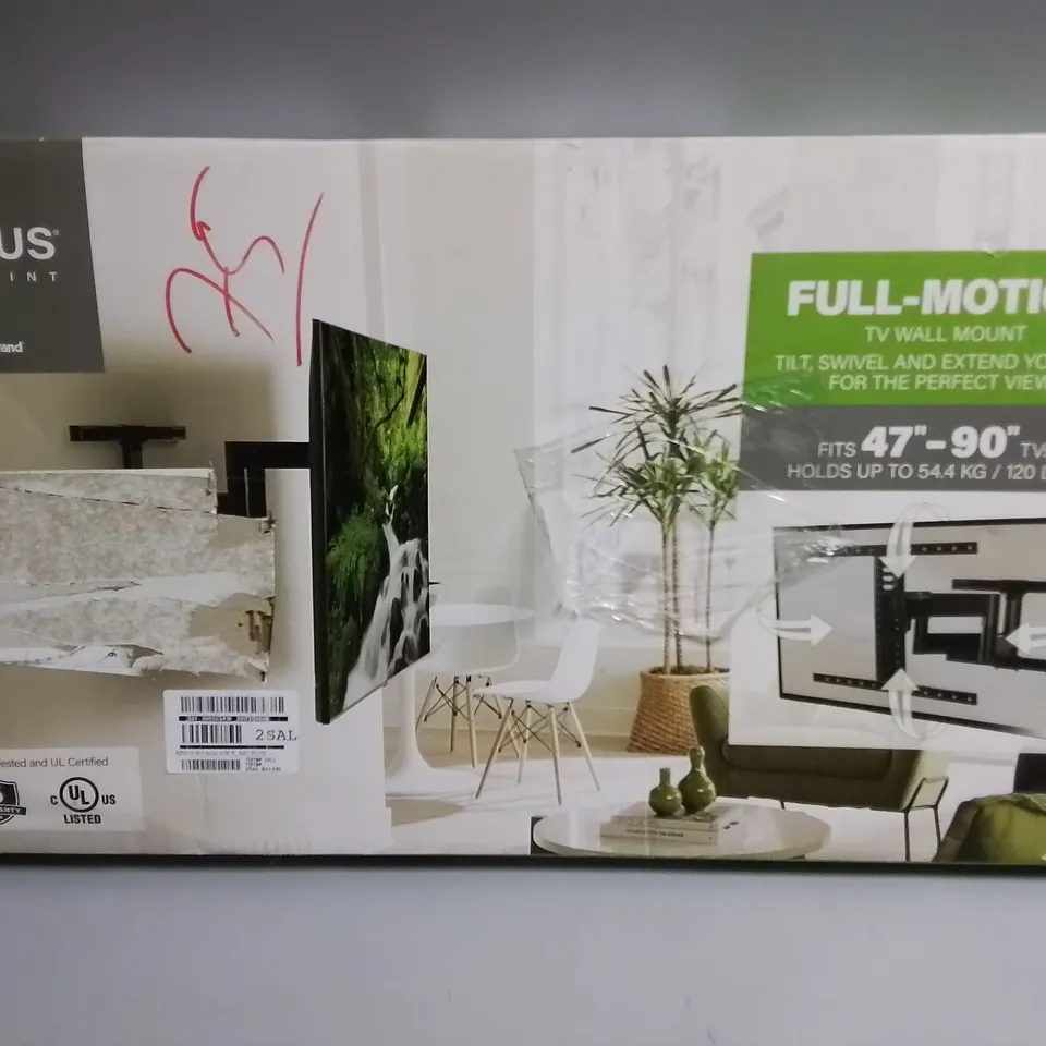 BOXED SANUS FLF325-B2 FULL MOTION 47-90" TV BRACKET RRP £129.99