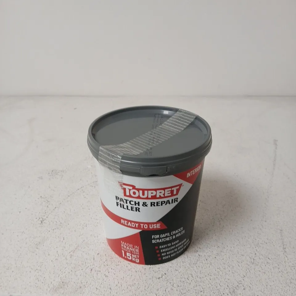 TOUPRET PATCH & REPAIR FILLER – READY TO USE INTERIOR, 1.5 KG