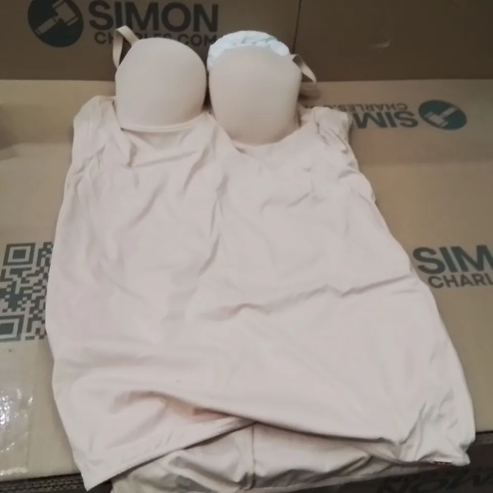 BOXED BRAND NEW APPROXIMATELY 6 MAGISCULPT BODYSUIT LATTE SIZE 46C