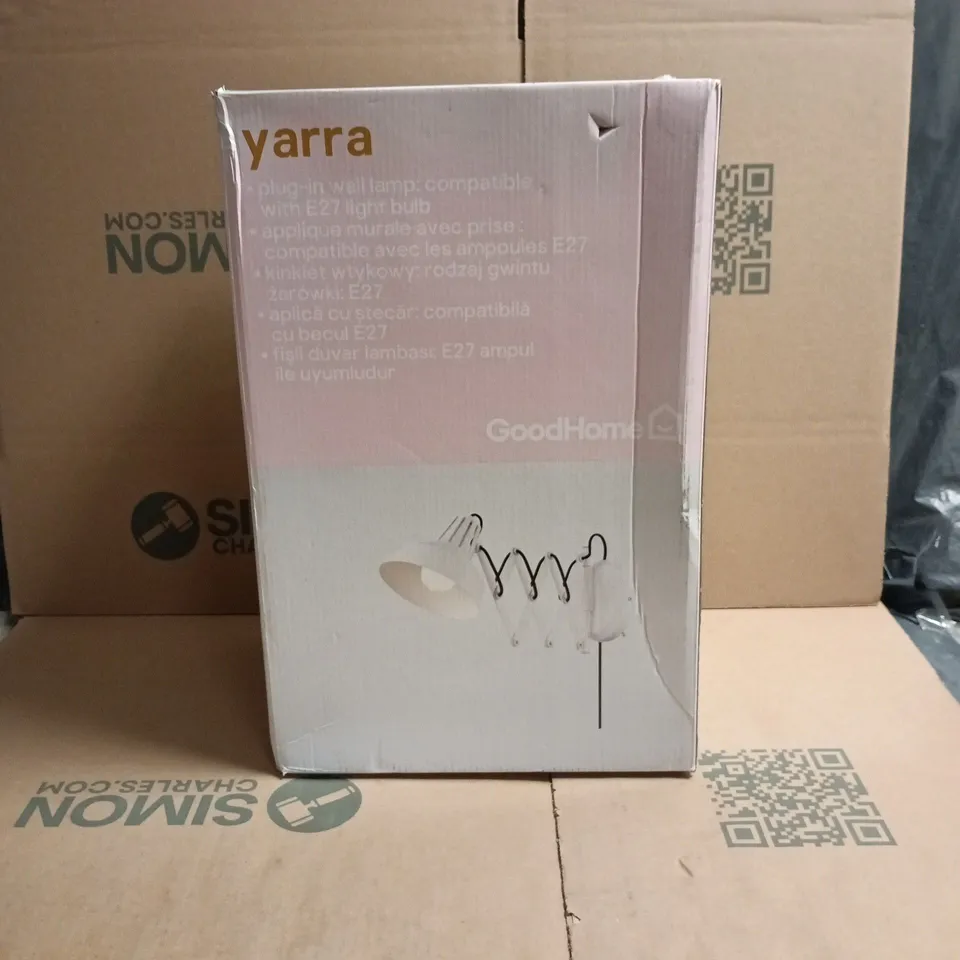 GOODHOME YARRA PLUG IN WALL LAMP BOXED