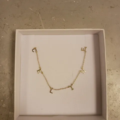 OAK AND LUNA PERSONALISED 'CELINE' CHAIN LINK NECKLACE