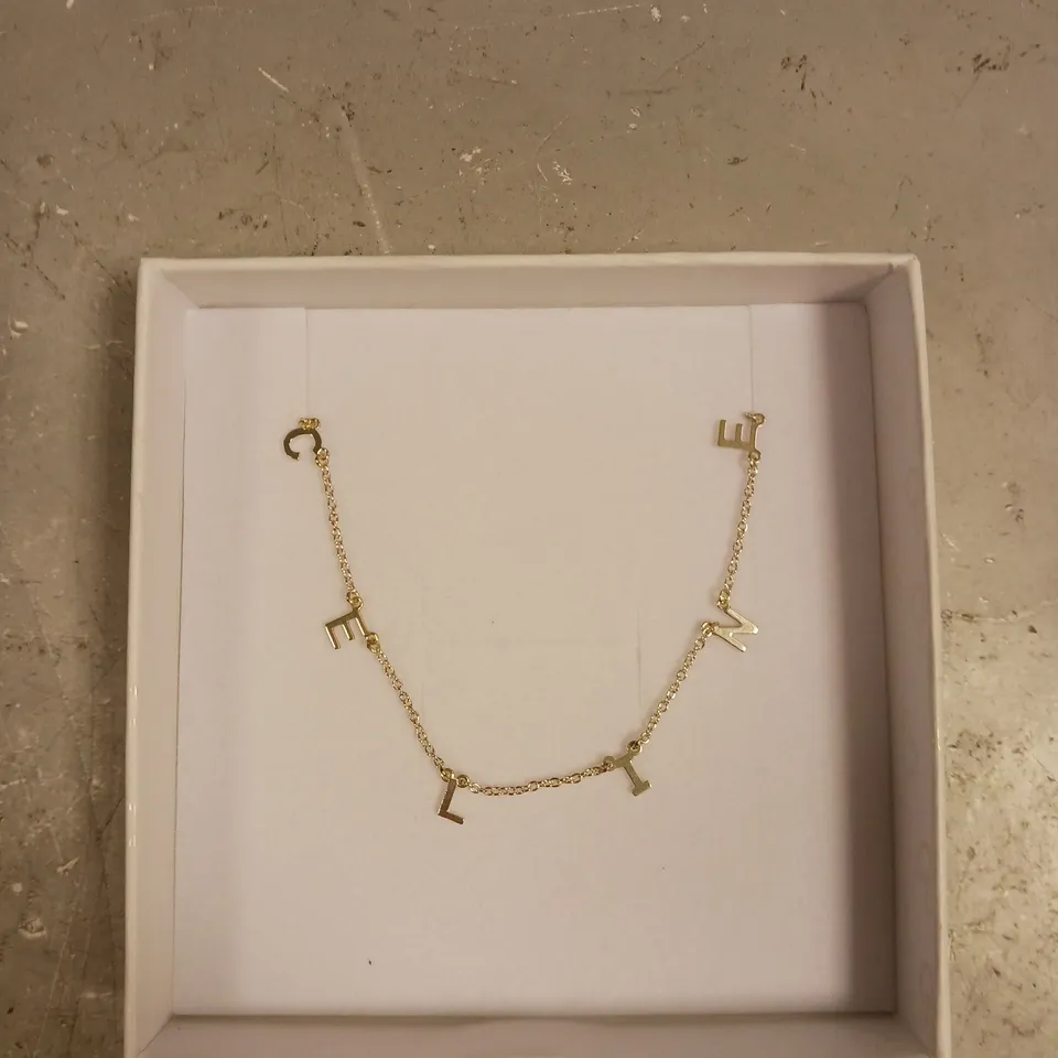 OAK AND LUNA PERSONALISED 'CELINE' CHAIN LINK NECKLACE 