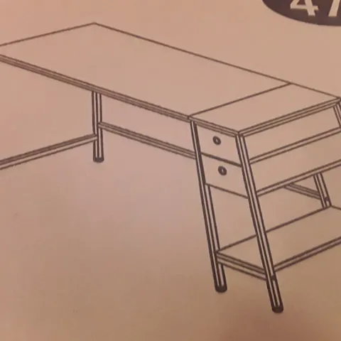 PALLET OF 10 BOXED HOMIDEC 47" COMPUTER DESKS