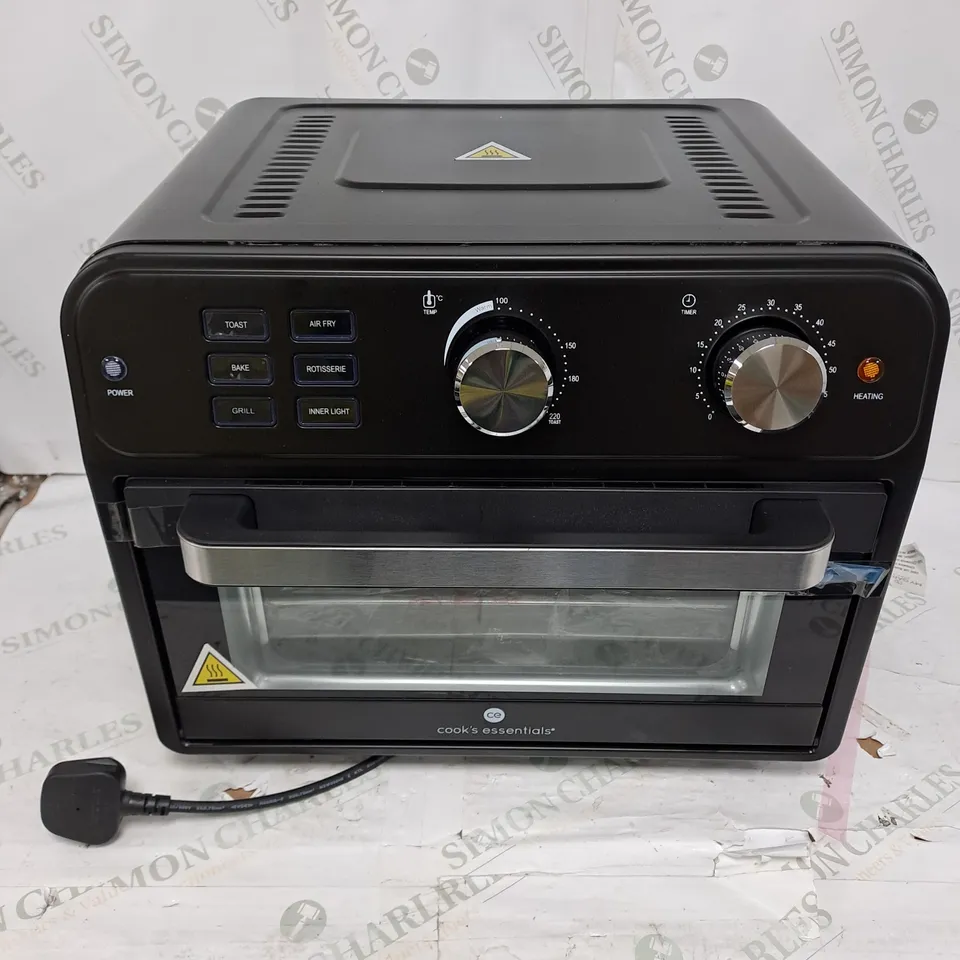COOK'S ESSENTIAL 21-LITRE AIRFRYER OVEN IN BLACK