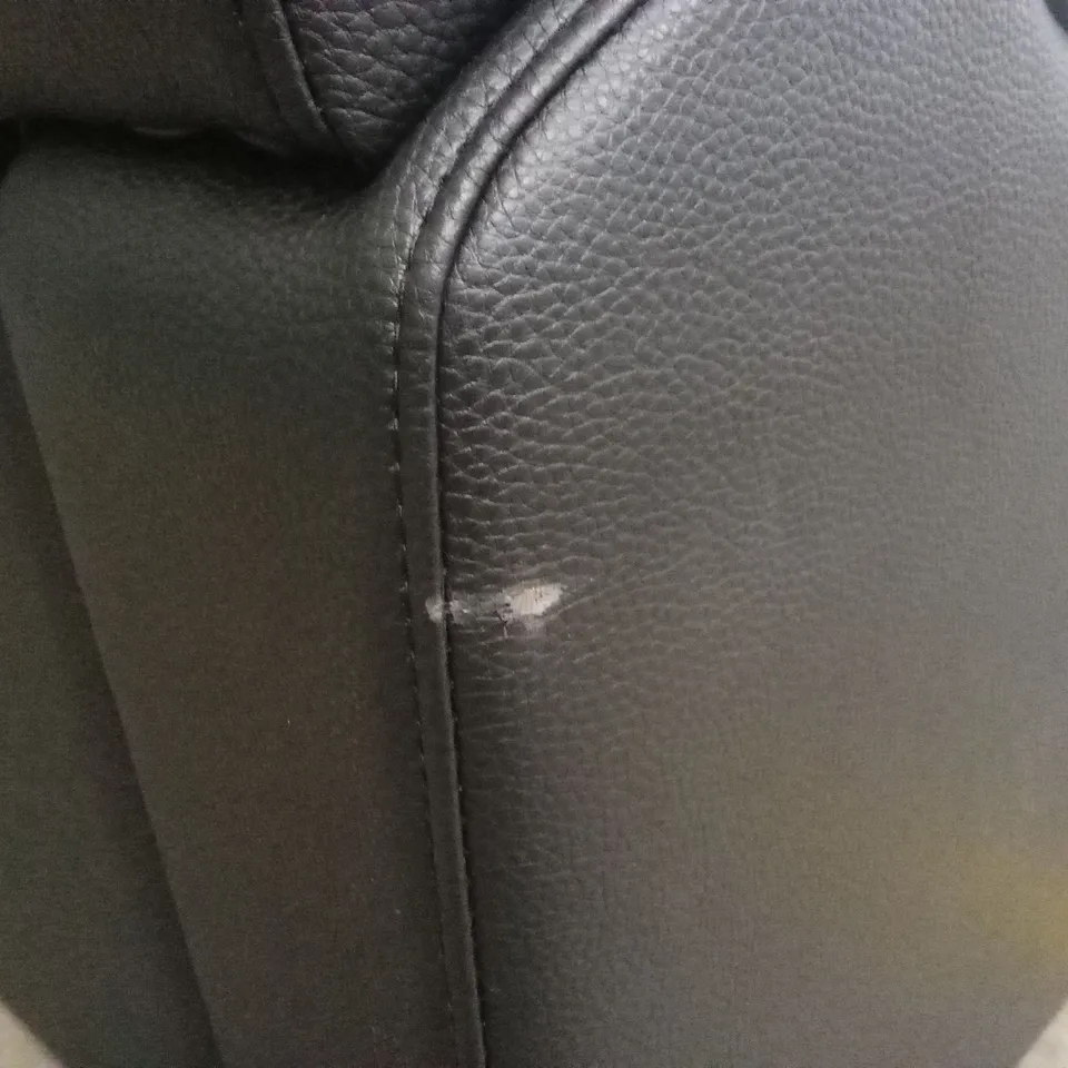 ALBION LUXURY FAUX LEATHER HIGH BACK 3 SEATER SOFA RRP £599