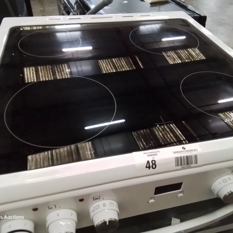 SWAN CERAMIC HOB ELECTRIC COOKER WHITE SX158110W
