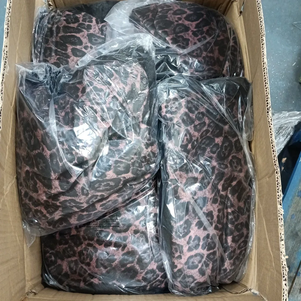 A BOX OF APROXIMATELY 15 TAMSY LEOPARD PRINT SHAWLS