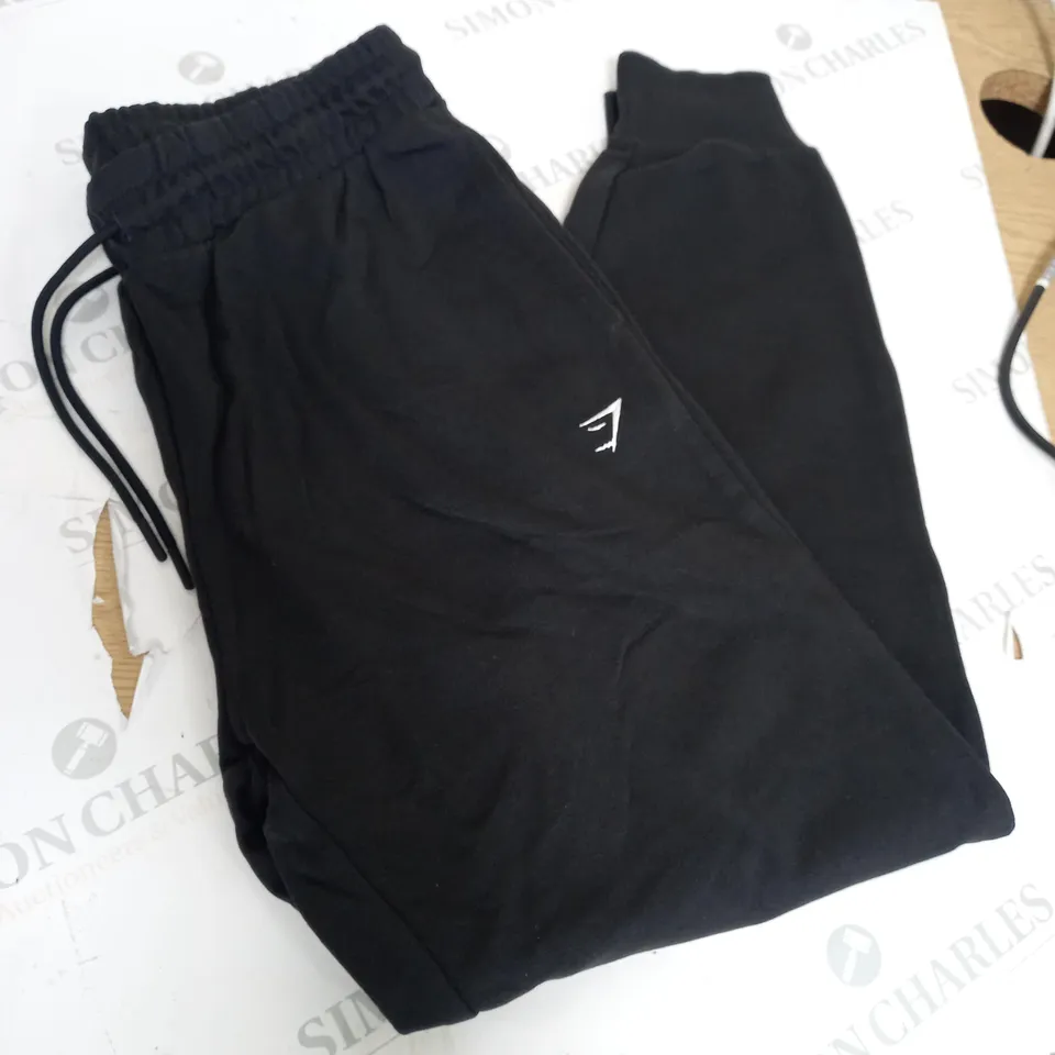 MEDIUM BLACK GYMSHARK JOGGERS 