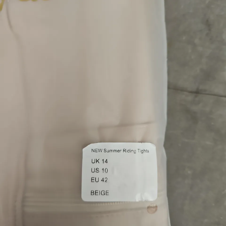 COUNTRYDALE SUMMER RIDING TIGHTS BEIGE SIZE 14