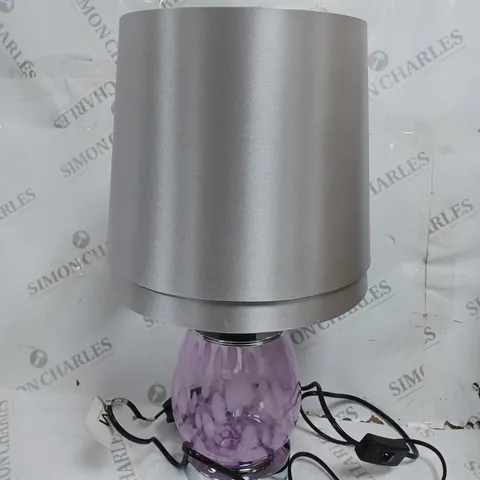 JM BY JULIEN MACDONALD CONFETTI GLASS TABLE LAMP - LILAC