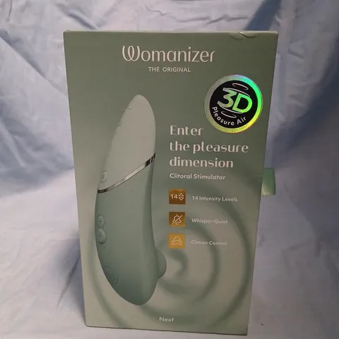 WOMANIZER THE ORIGINAL CLITORAL STIMULATOR – COLOUR SAGE (BOXED)