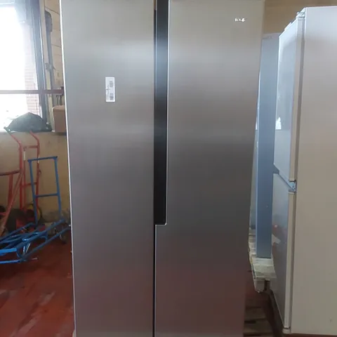 LOGIK LESSBSX23 SLIM AMERICAN-STYLE FRIDGE FREEZER - INOX