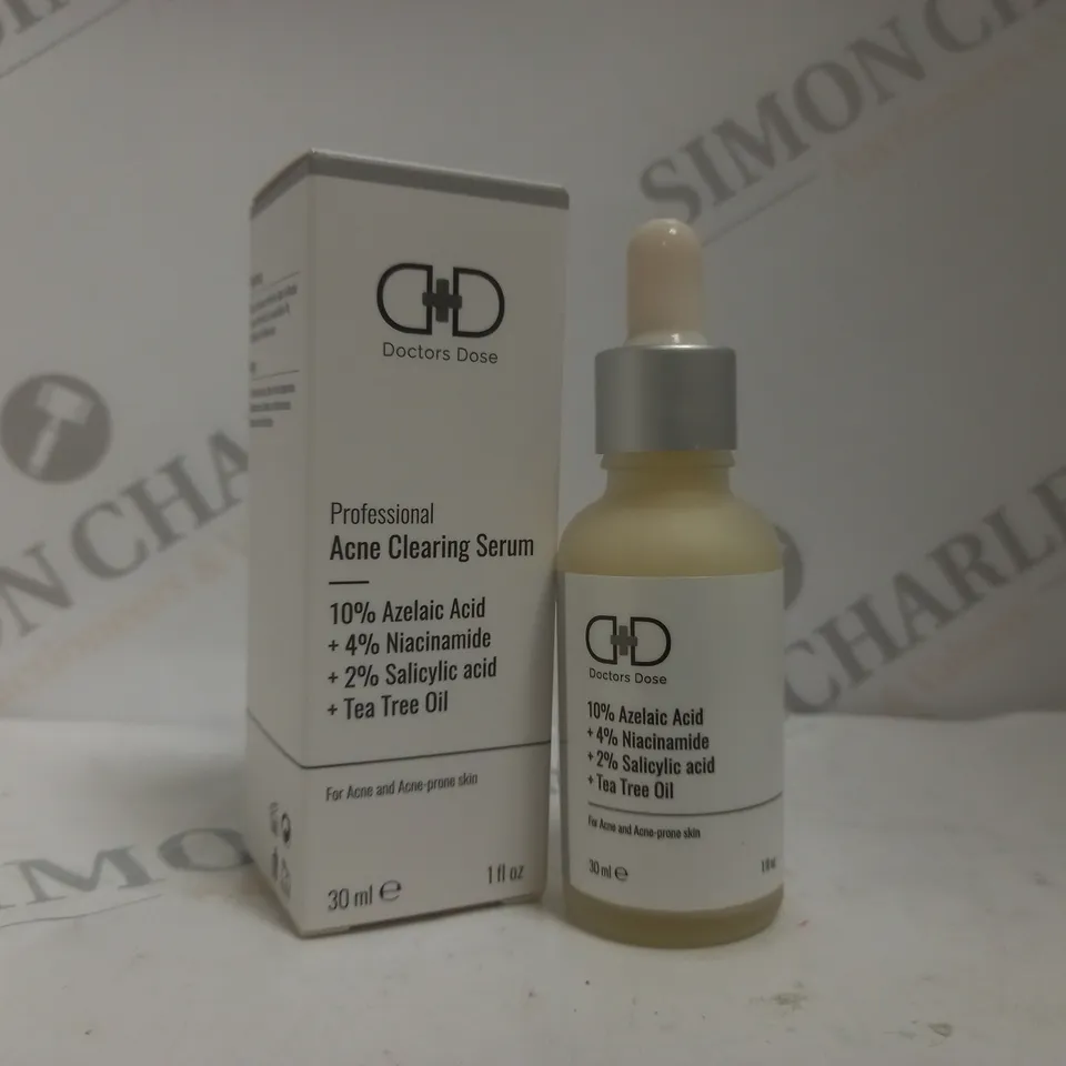 BOXED DOCTORS DOSE ACNE CLEARING SERUM 30ML 