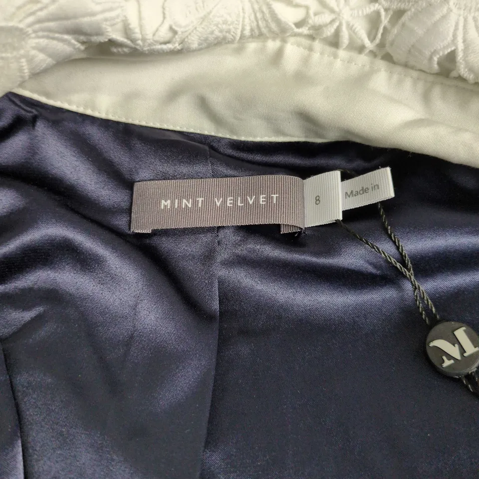 EAST HAMPTON NAVY SEQUIN BOUCLE MINI DRESS – UK 8