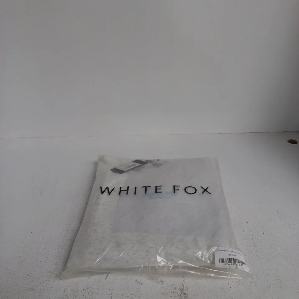 WHITE FOX DAYDREAMERS NADIA OVERSIZED HOODIE SMALL/MEDIUM GREY MARLE