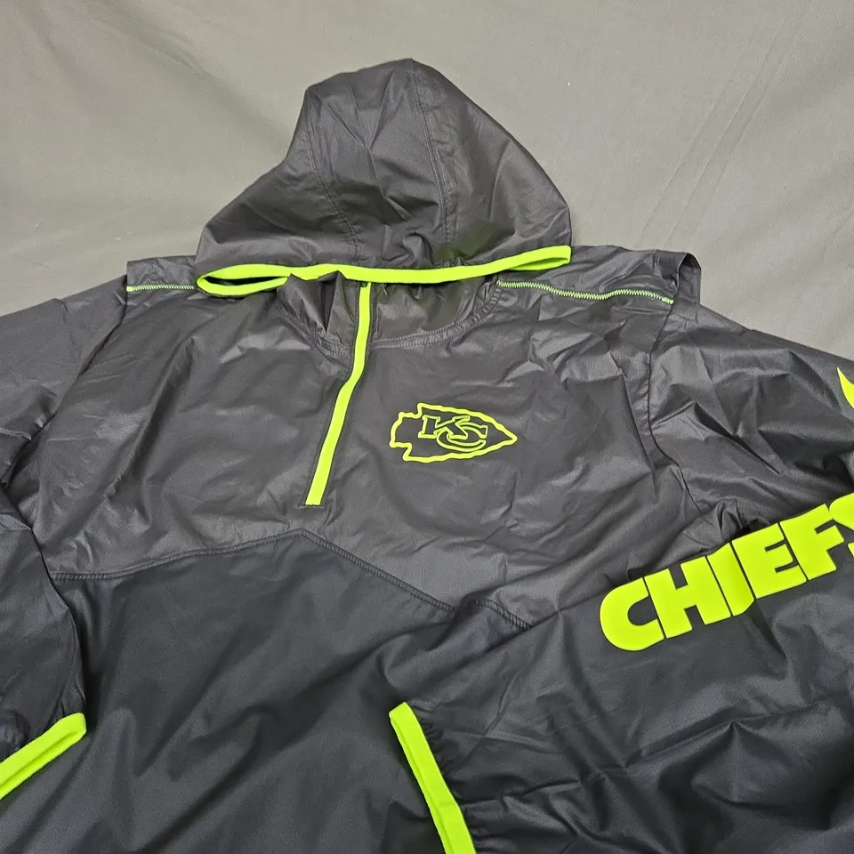 KANSAS CITY CHEIFS FULL ZIP LIGHTWEIGHT COAT SIZE M