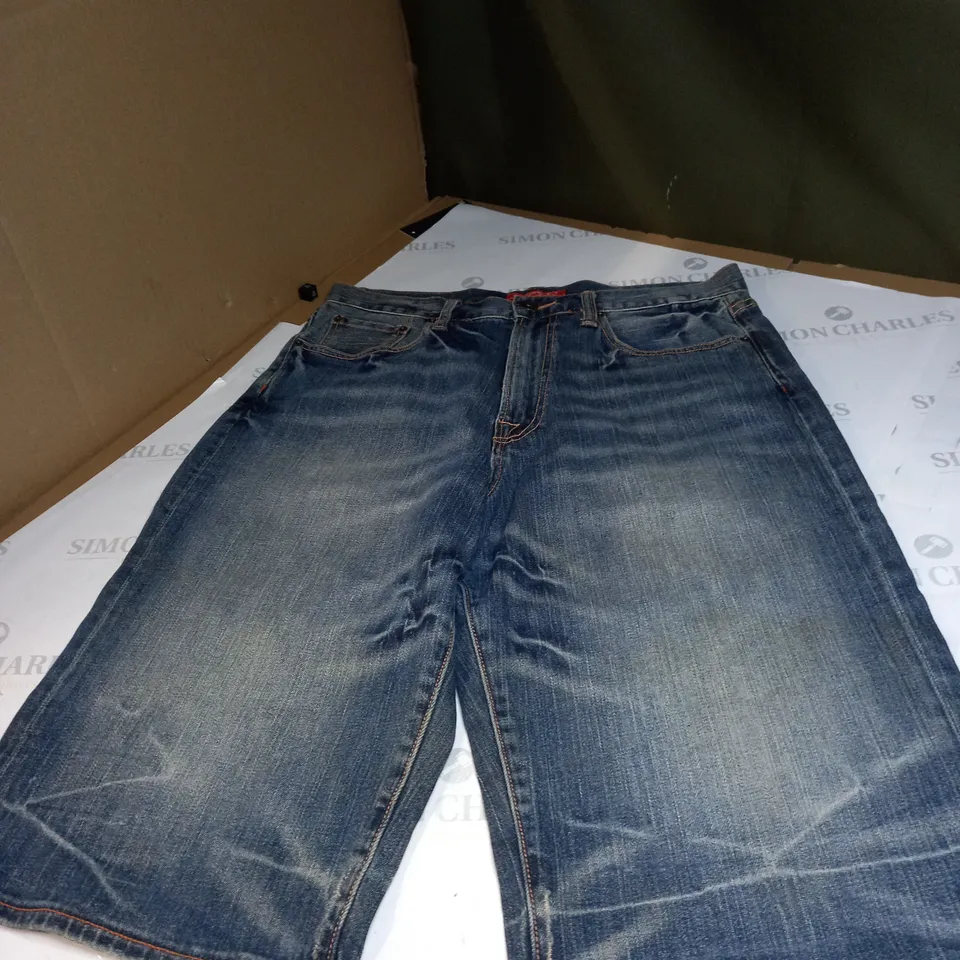BLUE DENIM JEAN SHORTS 