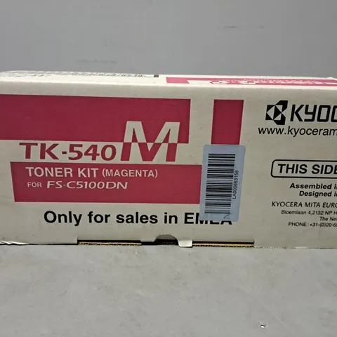 BOXED KYOCERA TK-540M TONER KIT MAGENTA