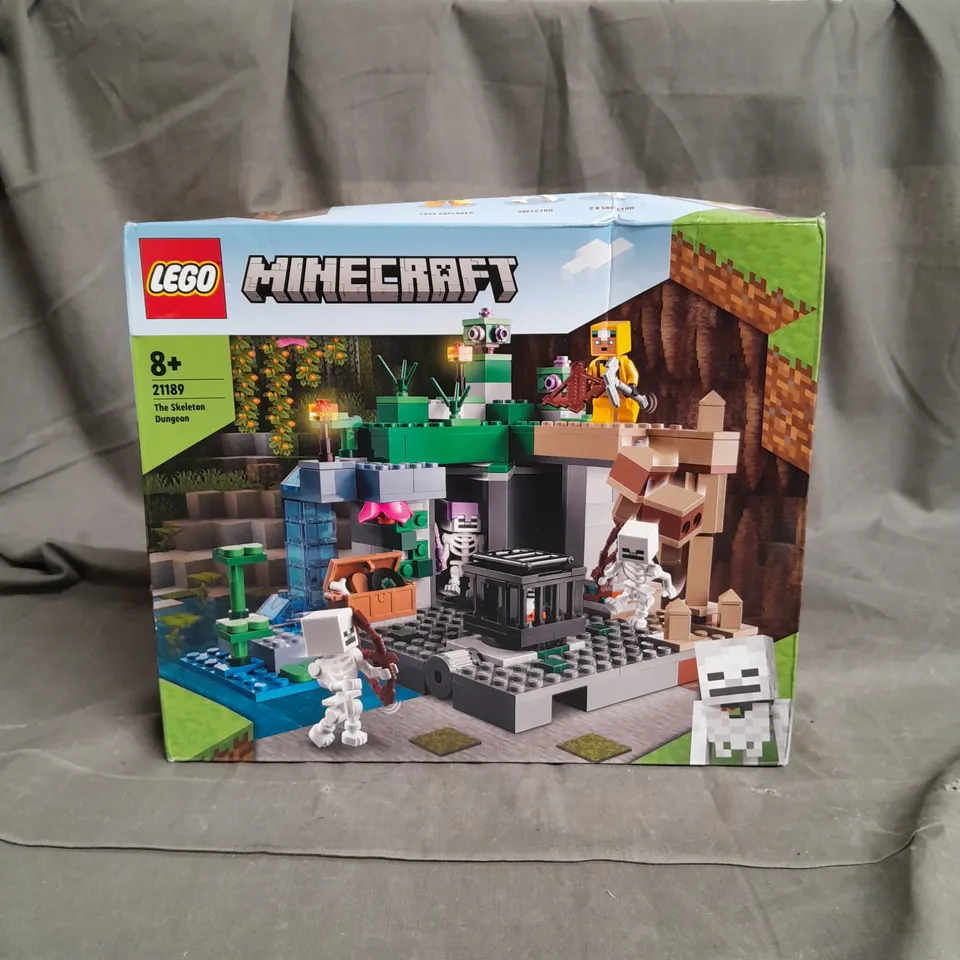 BOXED LEGO MINECRAFT THE SKELETON DUNGEON 