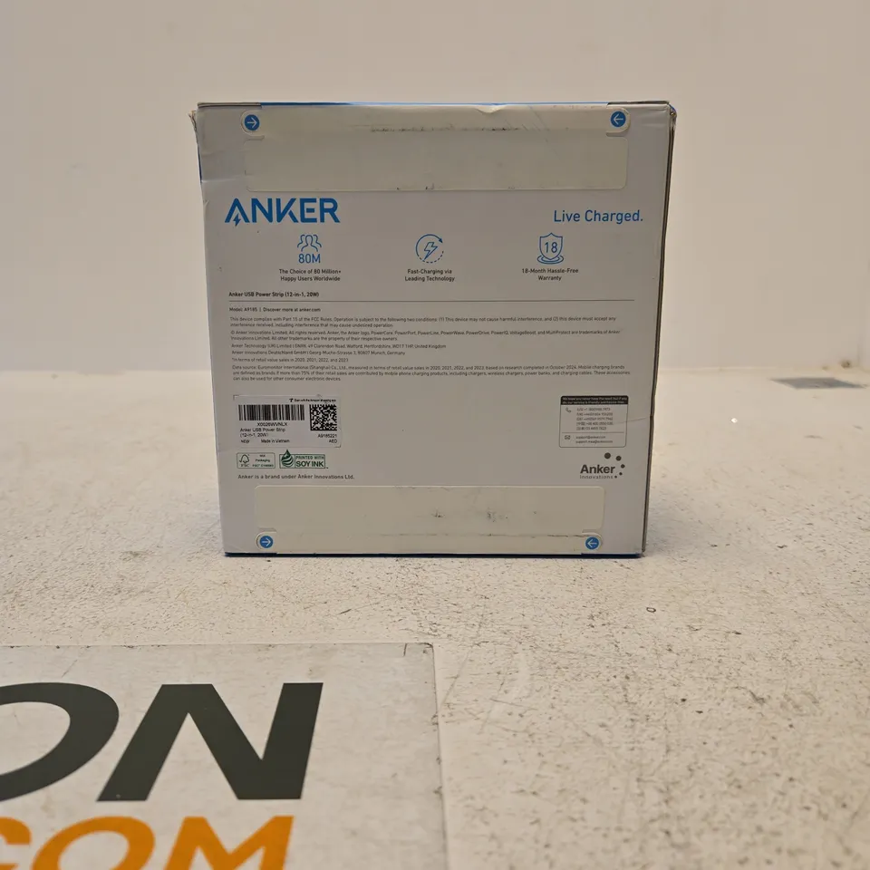 ANKER USB POWER STRIP 12 IN 1 20W A9185