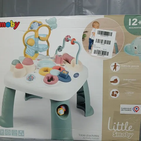 BOXED LITTLE SMOBY ACTIVITY TABLE 