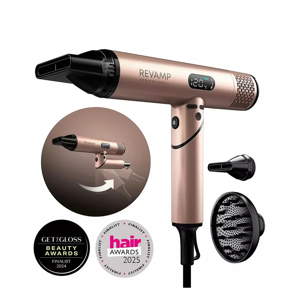 REVAMP DYNAMIC RADIANCE X SHINE DIGITAL INTELLIGENT IONIC HAIR DRYER