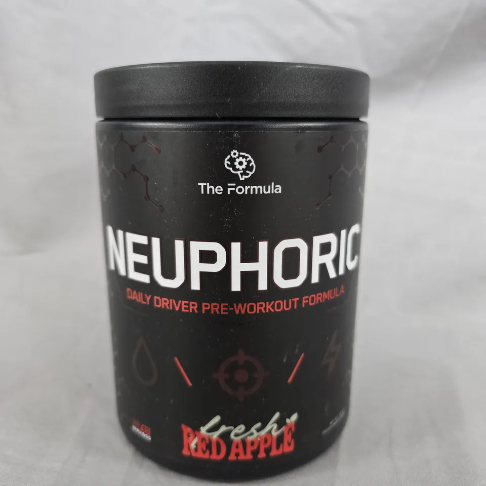 NEUPHORIC DAILY DRIVER PRE-WORKOUT FORMULA – FRESH RED APPLE - 480G