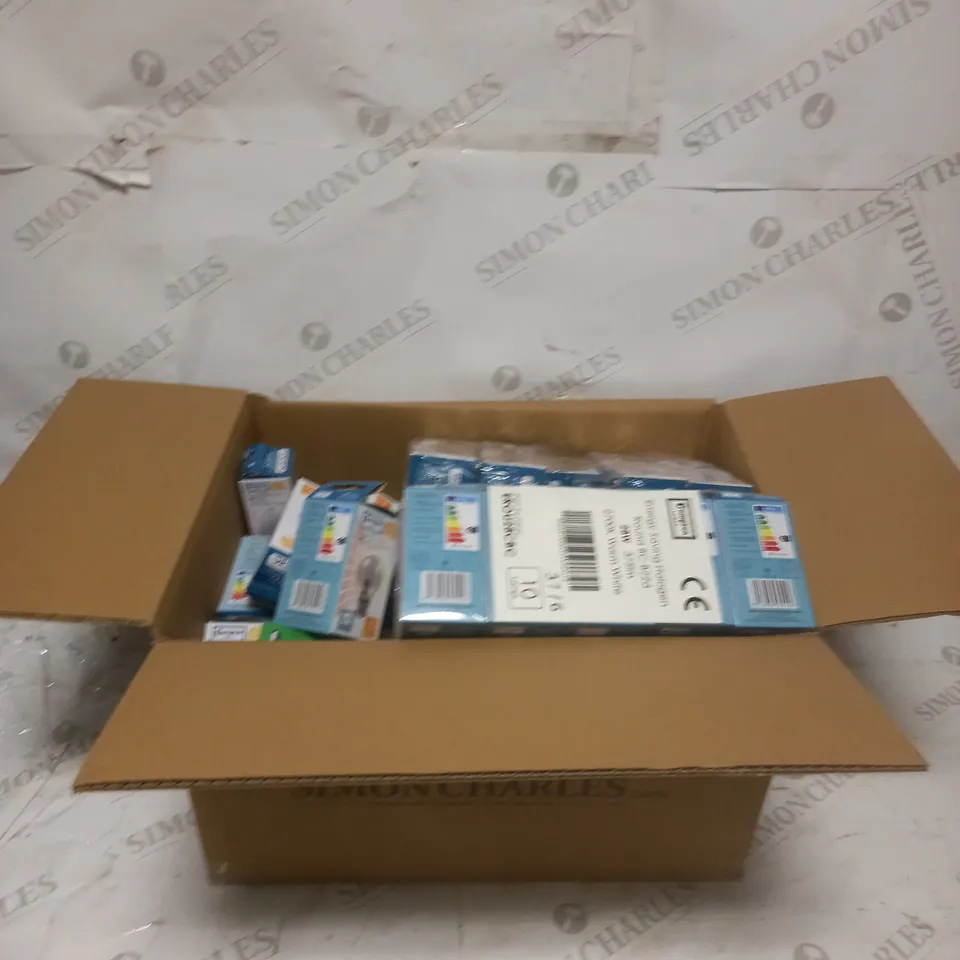 LOT TO CONTAIN APPROXIMATELY 75 ASSORTED LIGHT BULBS, SPECIFICATIONS & BRANDS MAY VARY