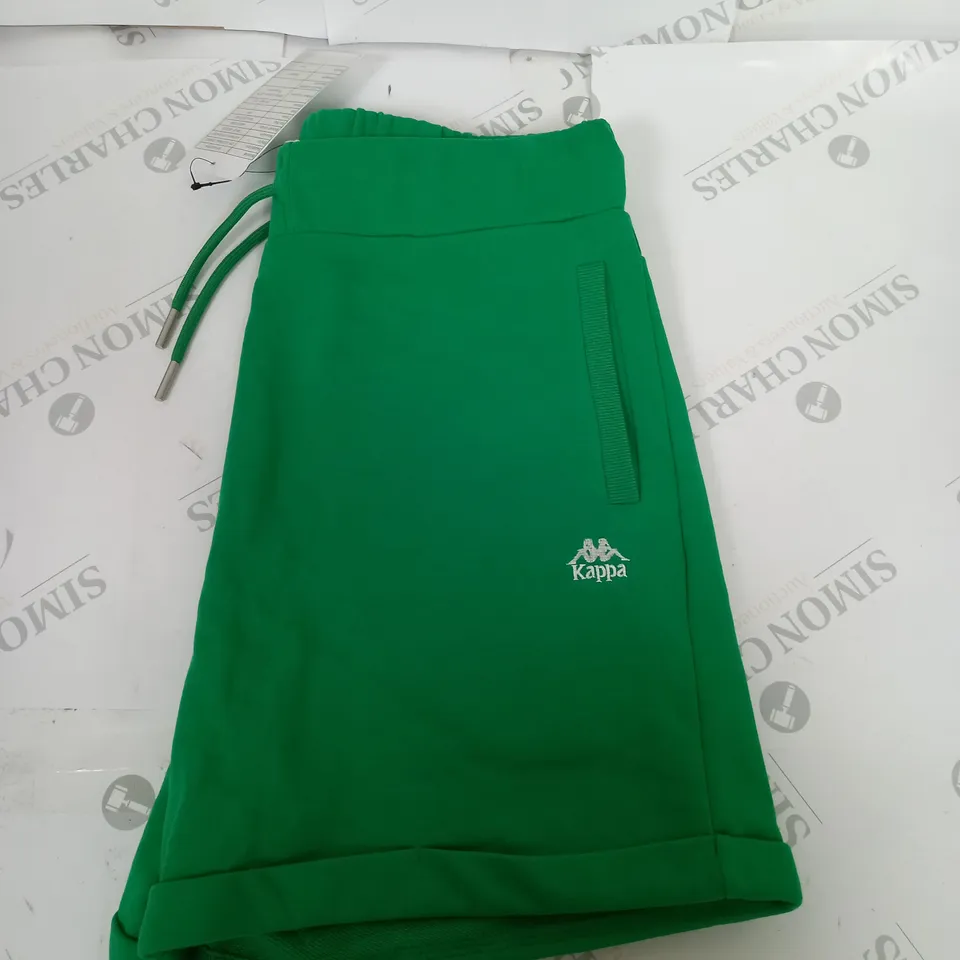 KAPPA CASUAL SEALER SHORTS IN GREEN SIZE M