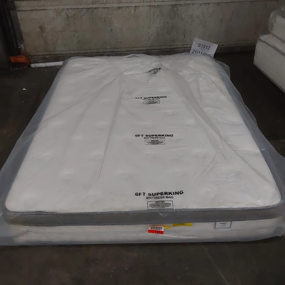 QUALITY BAGGED MURCIA SLEEP PILLOW TOP POCKET SPRUNG MATTRESS - 4'6 DOUBLE