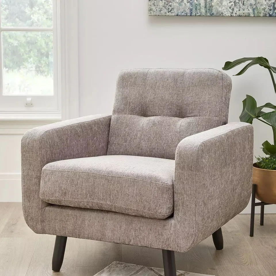 BOXED OSLO FABRIC ARMCHAIR - NATURAL (1 BOX)
