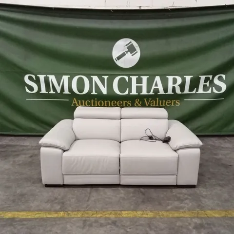 QUALITY DESIGNER ITALIAN MADE VERONA 2 SEATER LEATHER POWER RECLINER SOFA
