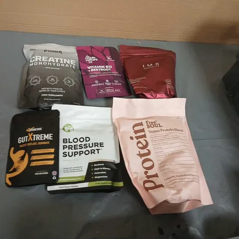 APPROXIMATELY 15 ASSORTED HEALTH SUPPLEMENT SACHETS & POUCHES – VITAMINS, MINERALS, PROTEIN & HERBAL BLENDS (MIXED LOT)