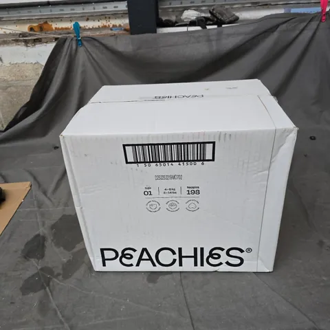 PEACHIES BABY NAPPIES SIZE 01, 8–14 LBS – BOX OF 198