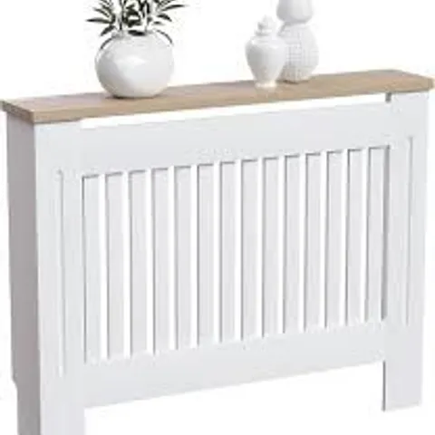 BOXED VIDA DESIGNS ARLINGTON RADIATOR COVER - WHITE - MEDIUM
