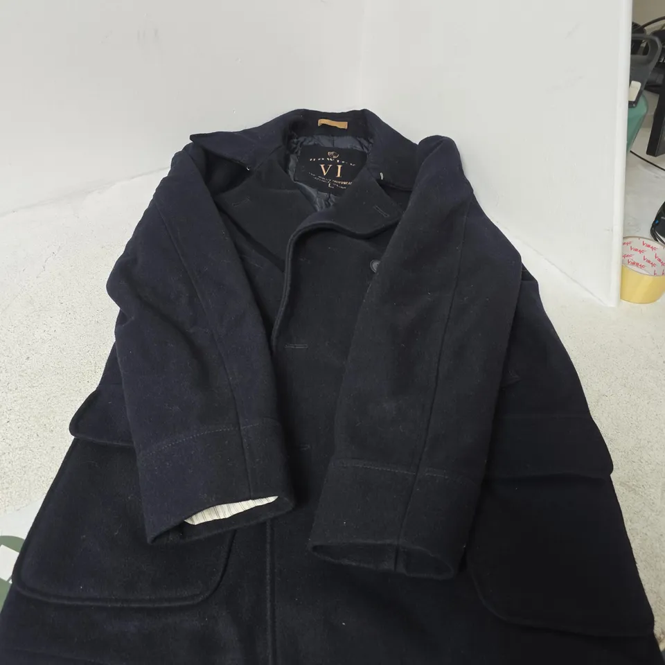 HOWICK VI FINE QUALITY OUTERWEAR COAT – NAVY, MEN'S UK SIZE L