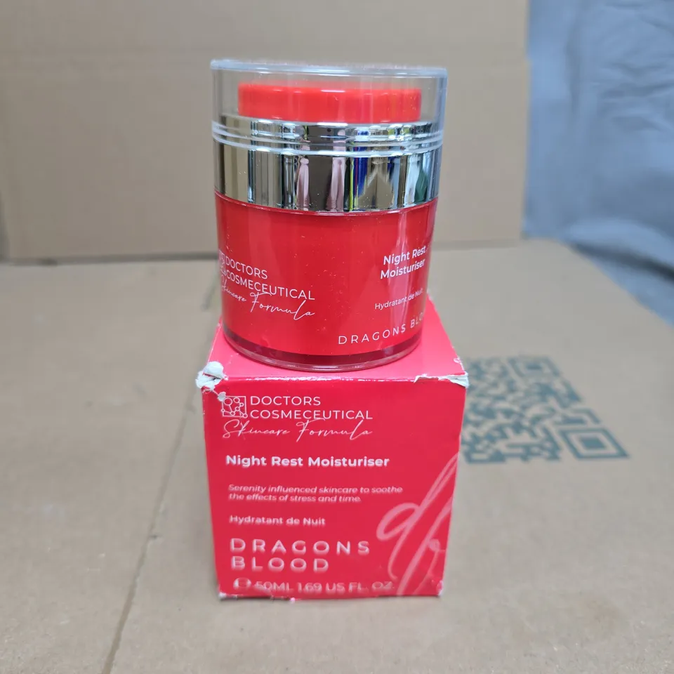 DOCTORS COSMECEUTICAL NIGHT REST MOISTURISER – DRAGONS BLOOD 50ML
