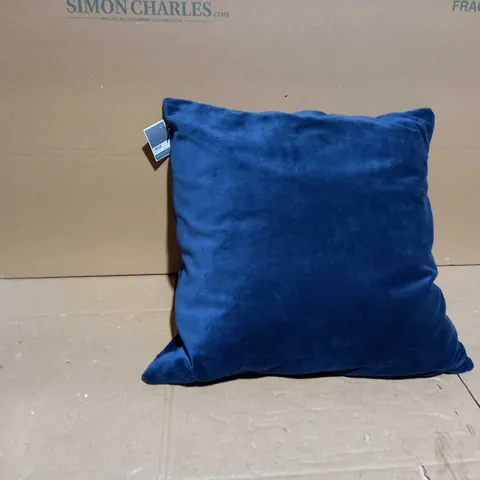 NATURAL DUCK FEATHER PAD NAVY BLUE CUSHION