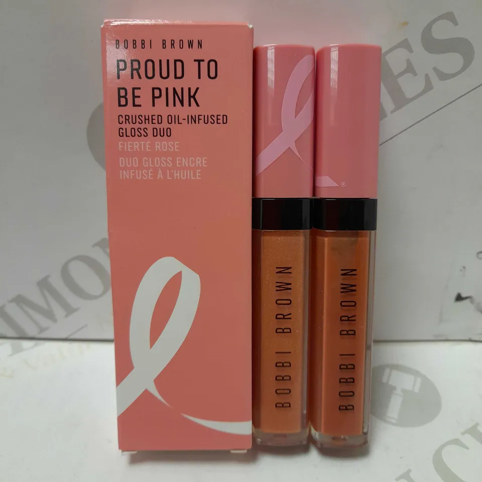 BOBBI BROWN PROUD TO BE PINK CRUSHED OIL-INFUSED GLOSS DUO