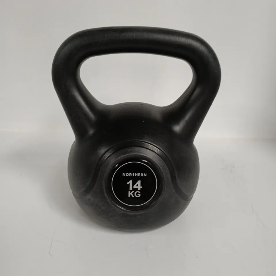 NORTHERN 14KG VINYL KETTLEBELL - BLACK