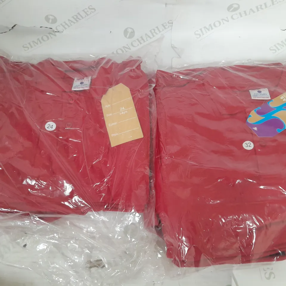 SET OF APPROX 20 AKIF STYLES SCHOOL WEAR BOYS POLO SHIRTS IN VARIOUS SIZES 
