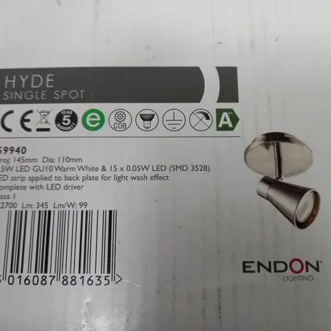 BOXED ENDON LIGHTING HYDE 1-LIGHT CEILING SPOTLIGHT