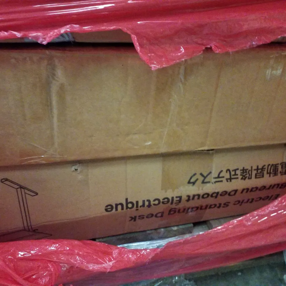 PALLET CONTAINING ASSORTED PRODUCTS INCLUDING AIR COOLER, LED MAKEUP MIRROR, ELECTRIC STANDING DESK & HOLLYWOOD MAKEUP MIRROR 