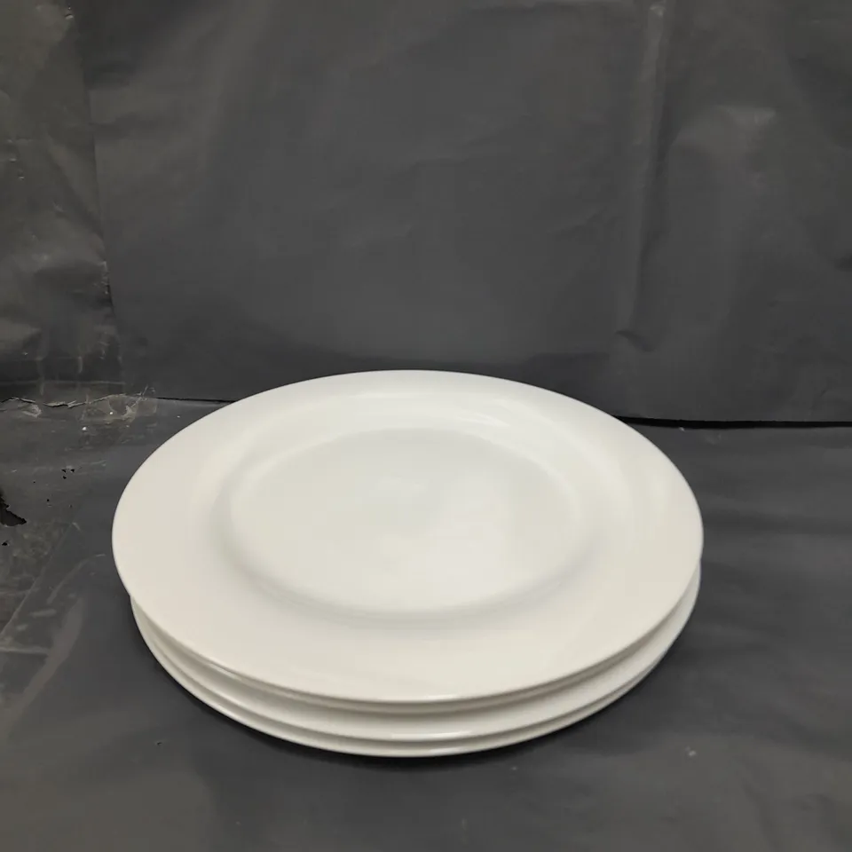 JOHN LEWIS ANYDAY 28 RIM WHITE PLATES X4 - COLLECTION ONLY