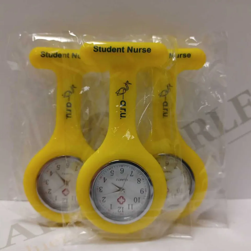 LOT OF APPROX 12 YELLOW STUDENT NURSE POCKET WATCHES