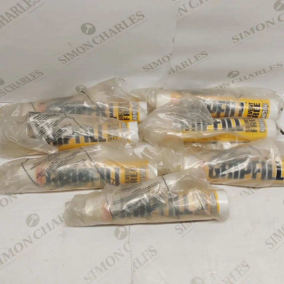 BOX OF APPROXIMATELY 7X BRAND NEW EVO-STICK GRIPFILL SOLVENT FREE ADHESIVE 
