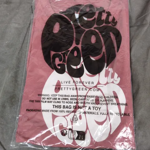 PRETTY GREEN GILLESPIE SS T-SHIRT – RUBY, XL